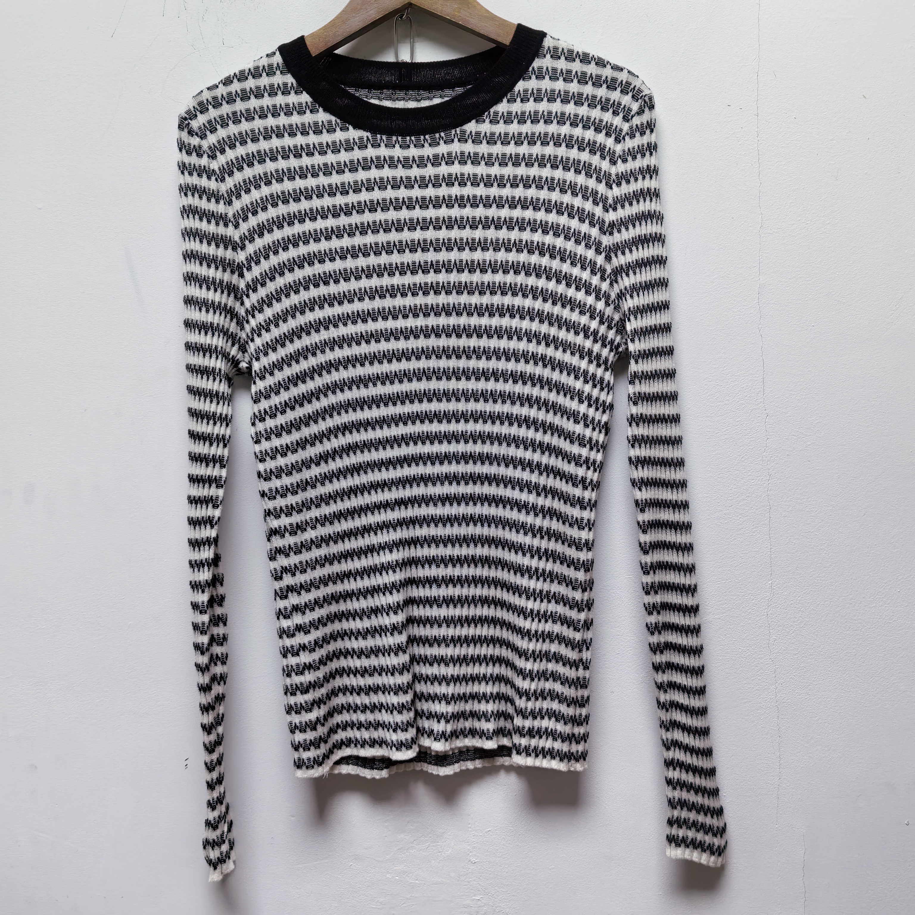 2025春季新款去标女装时尚百搭圆领长袖针织衫女修身显瘦上衣P155