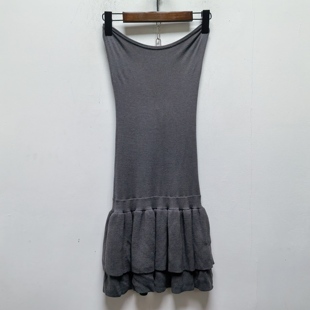 百搭抹胸针织连衣裙女N551 休闲时尚 T去标撤柜设计感春秋款 女装