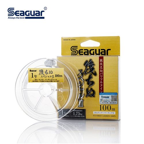 日本Seaguar西格筏Ⅱ黑鲷线进口碳素线前导线矶钓子线100米筏钓线