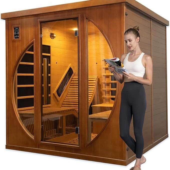 电气石家用汗蒸房桑拿屋远红外光波房家用单双人干蒸房按需求制作