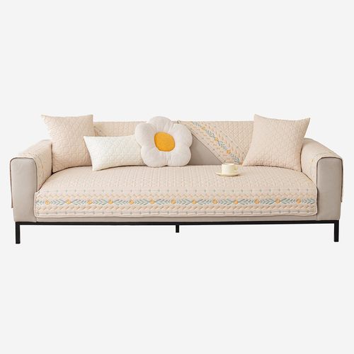 四季通用水洗棉沙发垫田园风防滑沙发巾靠背巾沙发盖布沙发布垫子