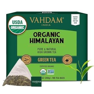 Tea Gree Organic 100 VAHDAM Himalayas Leaves Green From