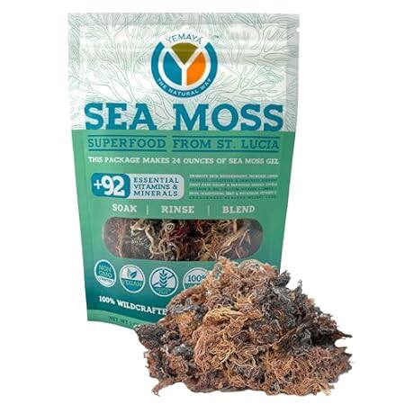 yemayá the natural way organic sea moss, pure sea moss, r