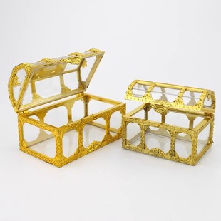 百宝箱蛋糕装饰摆件创意糖果箱宝藏箱财宝箱暴富生日烘焙装扮插件