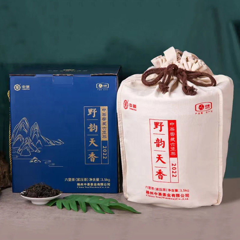 中茶六堡茶2022野韵天香图片