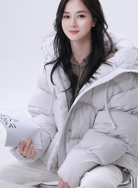 ease the label【90白鸭绒连帽羽绒服】设计感泡芙款宽松羽绒外套