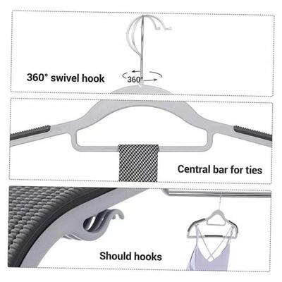 40 Pcs/Lot plastic Clothes Hangers Dress Coats Hanger holder