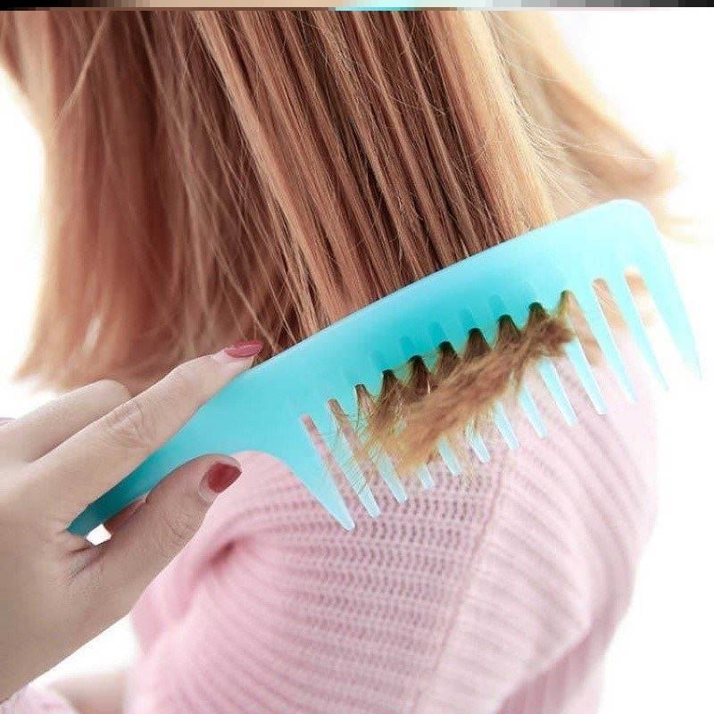 Large curly hair comb wide tooth comb big tooth comb 齿梳