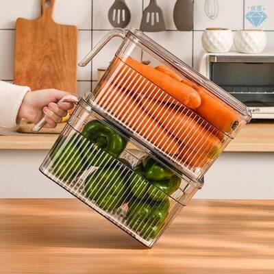 plastic food storage box kitchen refrigerator drawer fresh-k