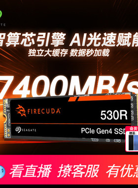Seagate希捷m2固态硬盘2tnvme电脑SSD笔记本ps5酷玩530R独立缓存