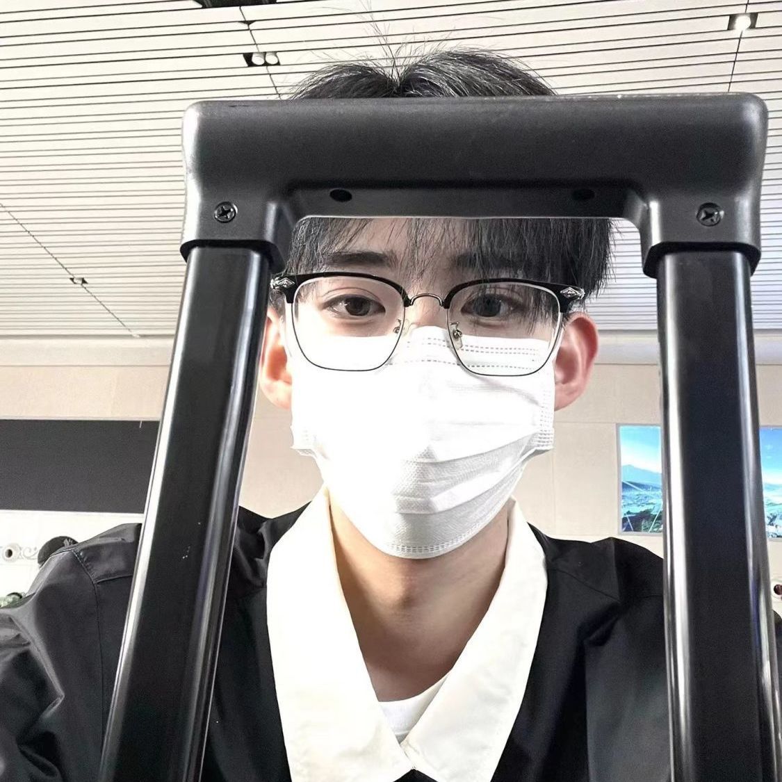 理工男复古半框眼镜近视男可配度数痞帅时尚斯文防蓝光眼镜架高级