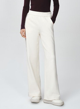 Dekashell/迪卡轩2025冬季新款休闲裤女宽松遮肉直筒裤子