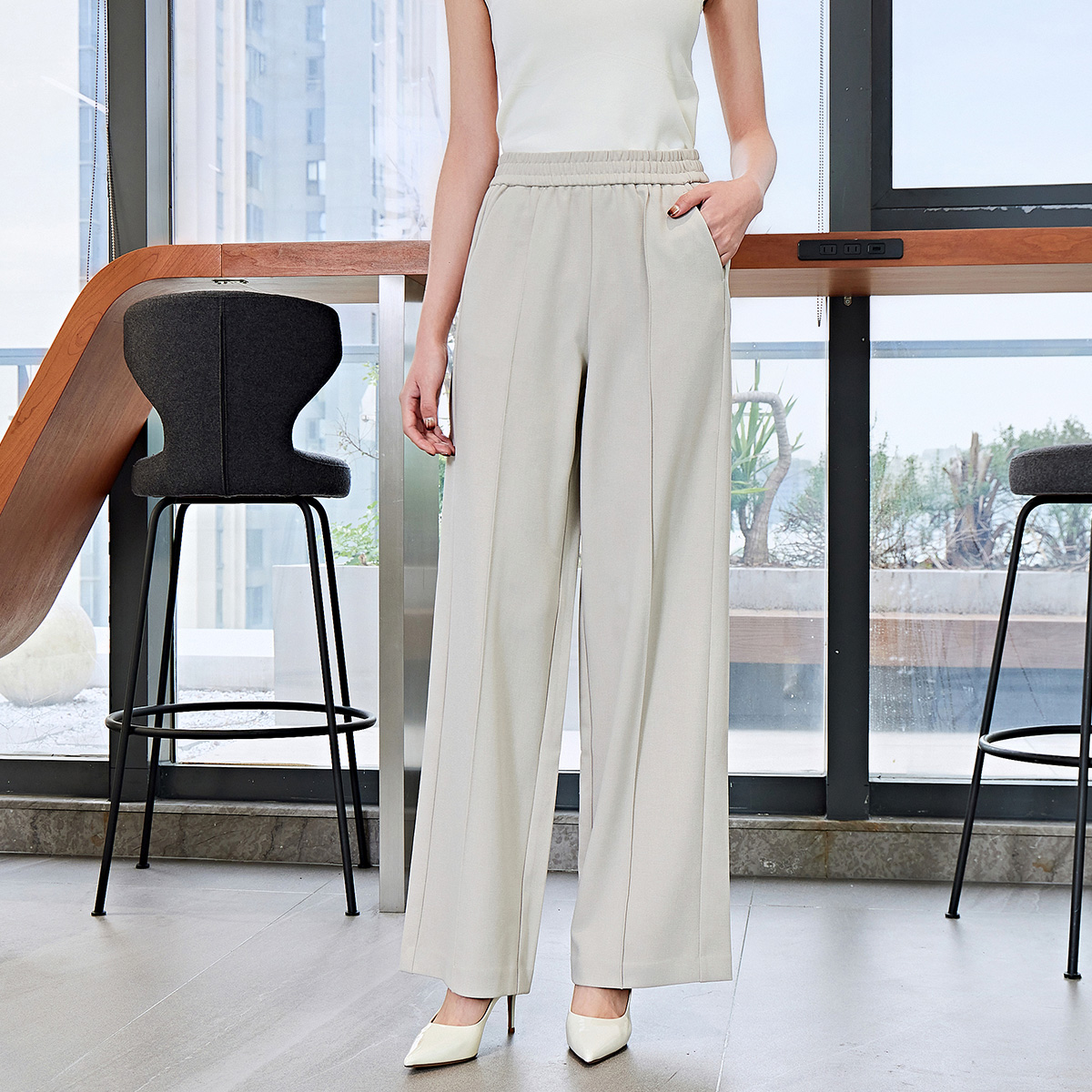 Dekashell/迪卡轩2025春季新款休闲裤女F356705