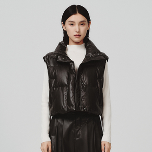 Dekashell/迪卡轩2025冬季新款女士羽绒服马甲背心保暖外套上衣dp