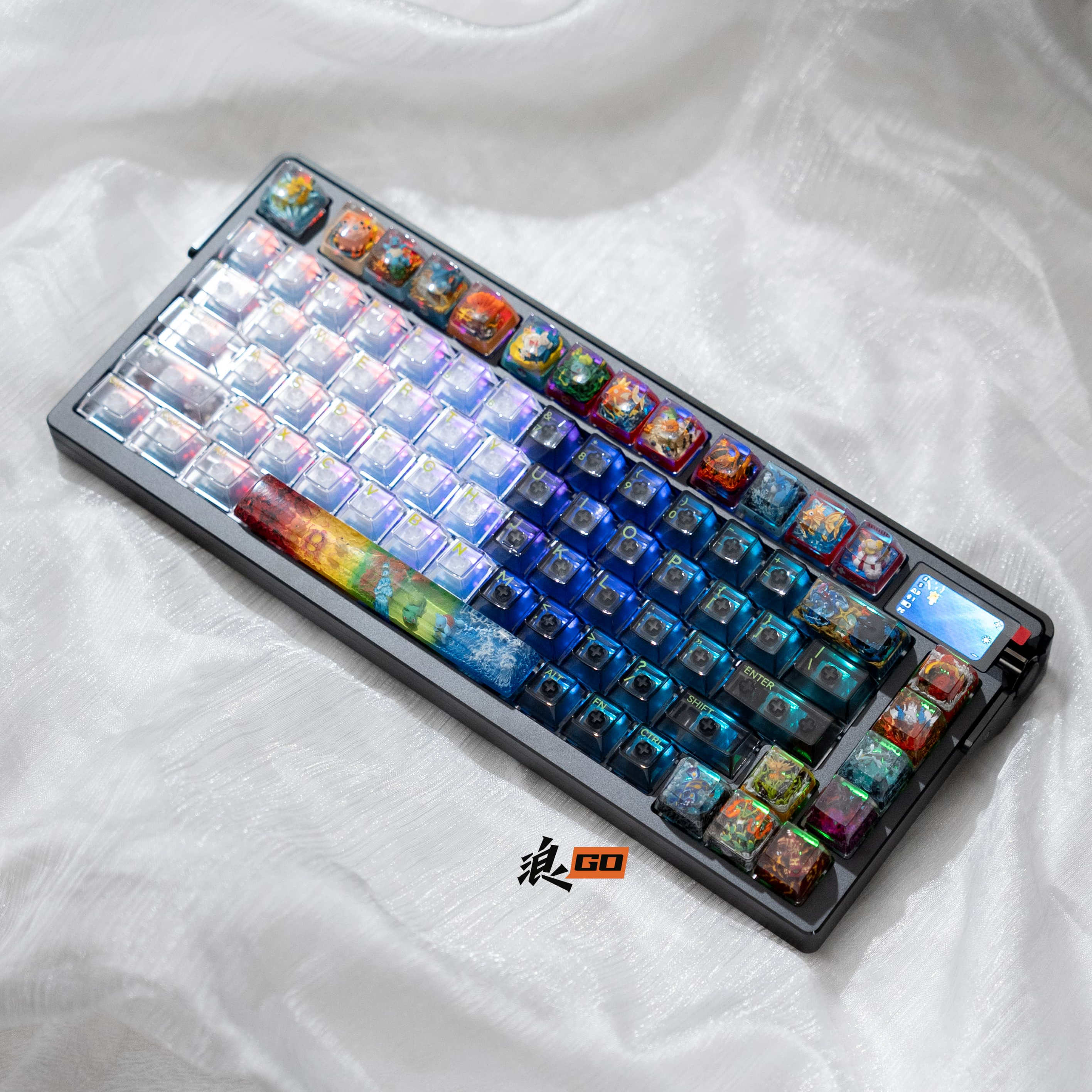 夜魔三模无线定制键盘成品