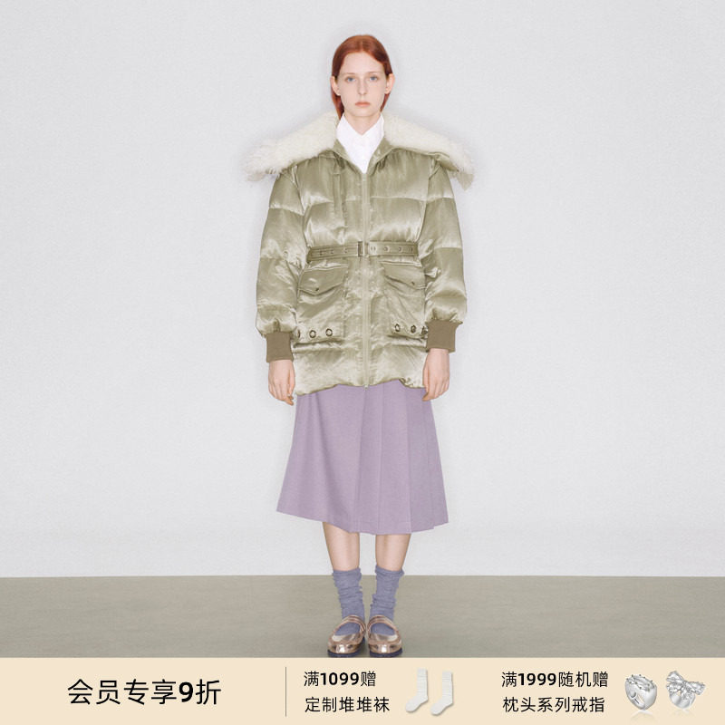 lost in echo2025冬季新款休闲宽松拼接毛毛领保暖羽绒服外套,女装/女士精品,羽绒服,淘宝优惠券,粉丝福利购,淘宝优惠卷