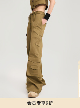 丁程鑫马嘉祺同款lost in echo巴恩风休闲宽松多口袋直筒工装裤子