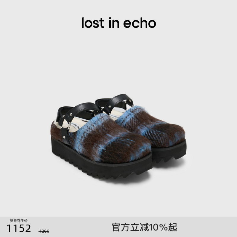lostinecho加绒外穿勃肯拖鞋