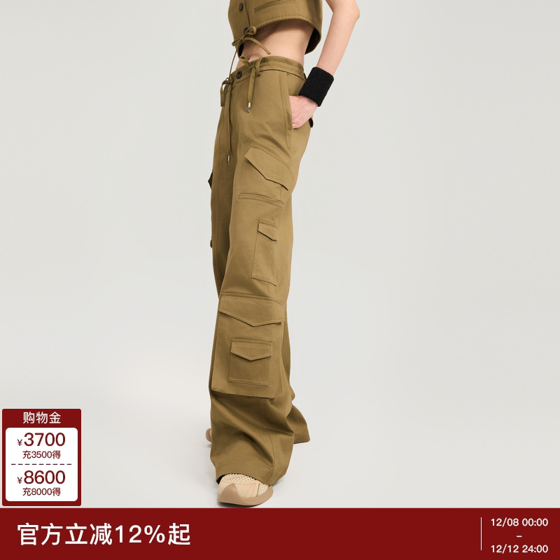 lostinecho巴恩风直筒工装裤