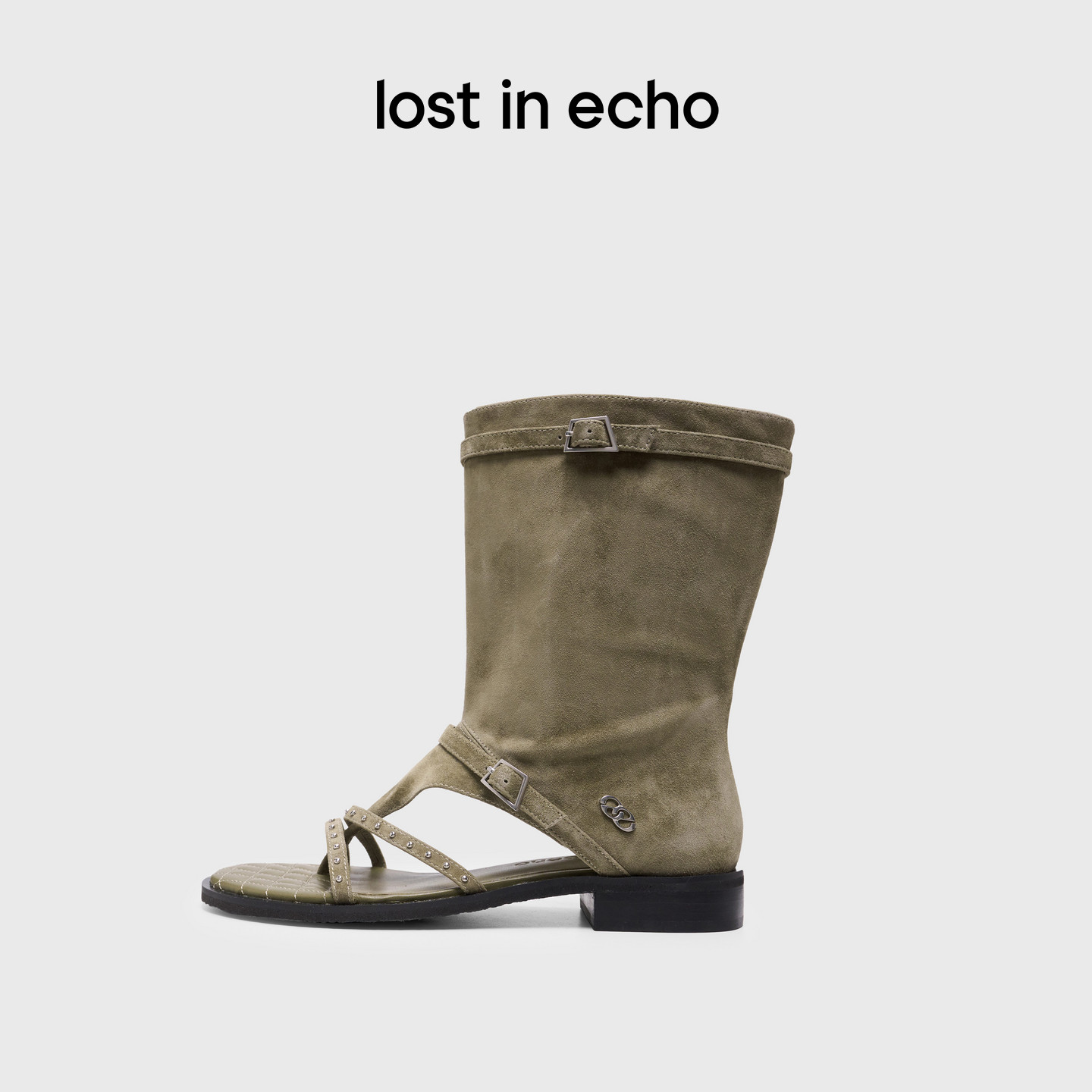 lostinecho游牧风夹脚堆堆凉靴图片