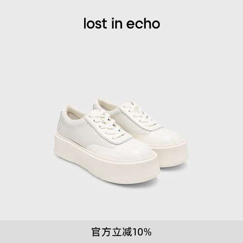 lostinecho时尚贝壳头厚底鞋