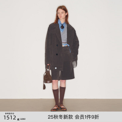 lostinecho休闲流苏风西装中裤
