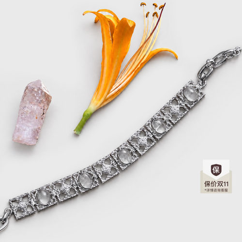 lostinecho蕾丝网格水晶手链