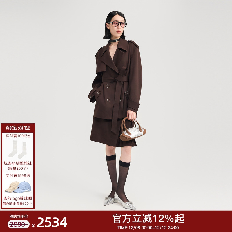 lostinecho中长款风衣外套女