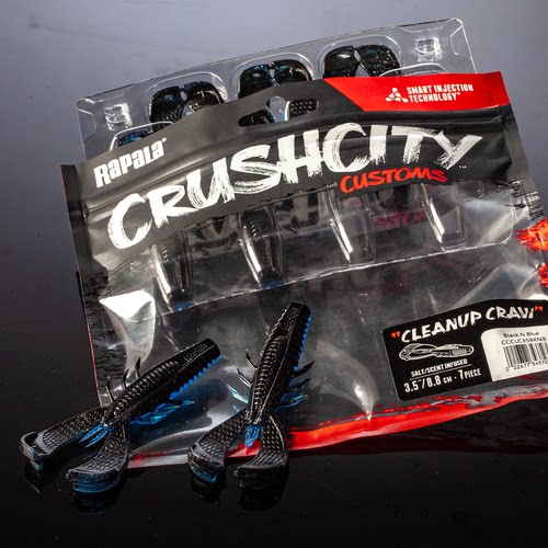 新品CrushCity狂口之城Cleanup Craw清道夫小龙虾沉水路亚软饵