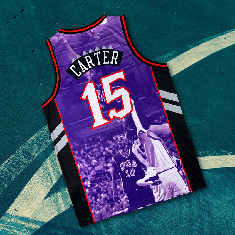 街头篮球衣卡特退役纪念篮球服街球运动健身队服男训练速干排汗