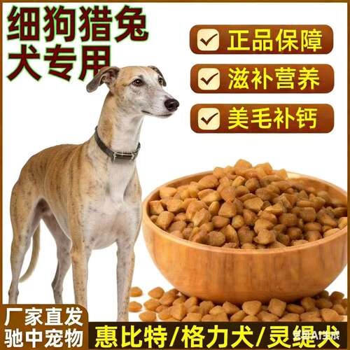 细狗猎犬惠比特灵缇犬格力专用狗粮猎犬10斤40斤成犬幼犬大小通用