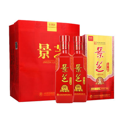 景芝红瓷珍酿52度500ml*6瓶浓香型白酒整箱节日礼品收藏摆柜