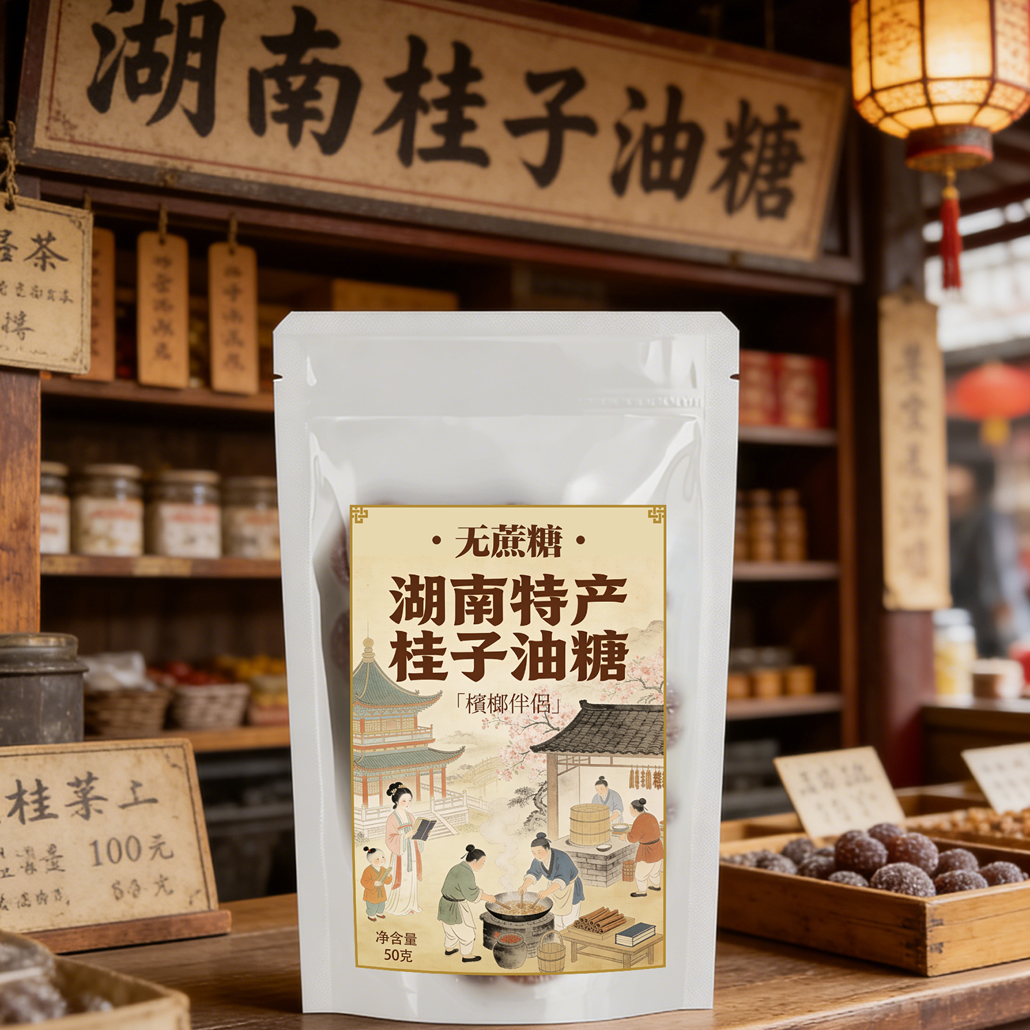 【无蔗糖】无糖桂子油糖老式肉桂糖桂枝替槟榔伴侣戒烟零食不含糖