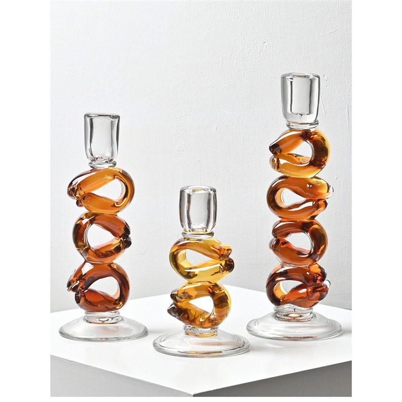 法式琉璃烛台高级感小众浪漫中古摆件艺术玻璃烛台边几柜软装饰品,餐饮具,茶宠摆件,淘宝优惠券,粉丝福利购,淘宝优惠卷