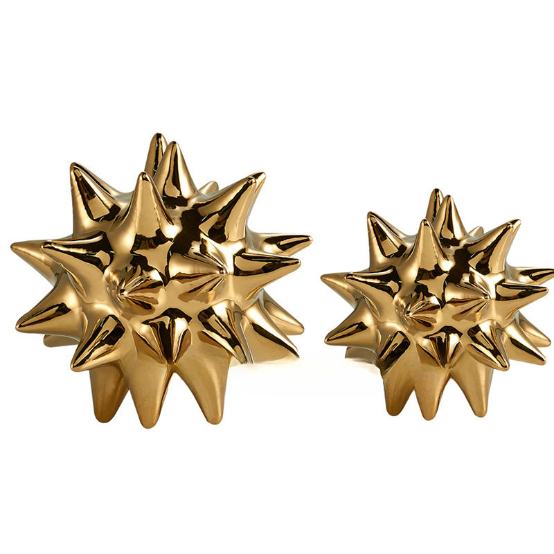 现代北欧风格烟灰水晶十字架刺球创意摆件 客厅酒柜家居装饰样板,家居饰品,花瓶,淘宝优惠券,粉丝福利购,淘宝优惠卷