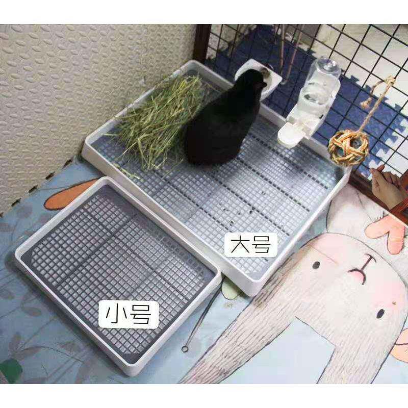 兔子厕所大号大宠超物兔专用品防尿小便SNR接拉喷屎盆尿防臭兔砂