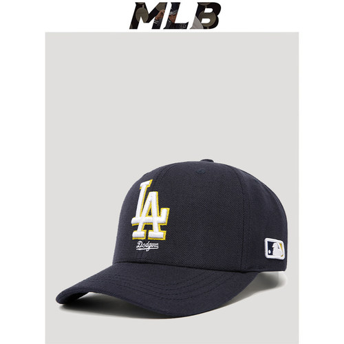 棒球帽男藏青色mlb帽子2025年