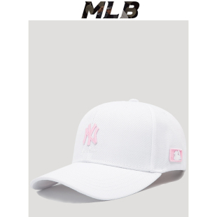 帽子女款2026新款mlb棒球帽小标夏女白色ny帽子情侣百搭la鸭舌帽