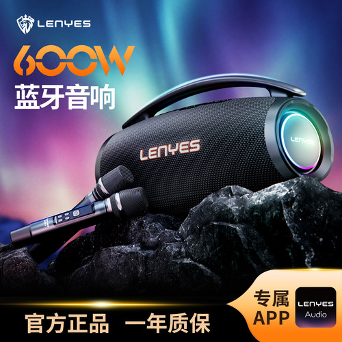 冷野狮600W蓝牙音响低音炮话筒一体户外k歌专属APP操控BOOST X