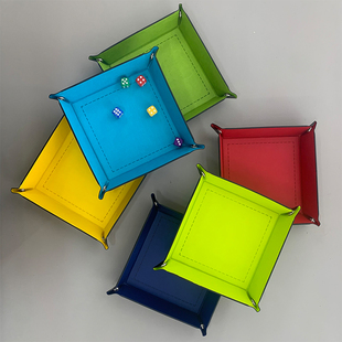 一百游骰盘正版桌游配件PU皮质骰塔道具