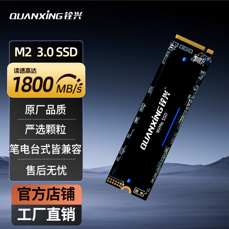 SSD固态硬盘笔记本m2台式机电脑固态存储储存固态盘游戏盘nas扩容