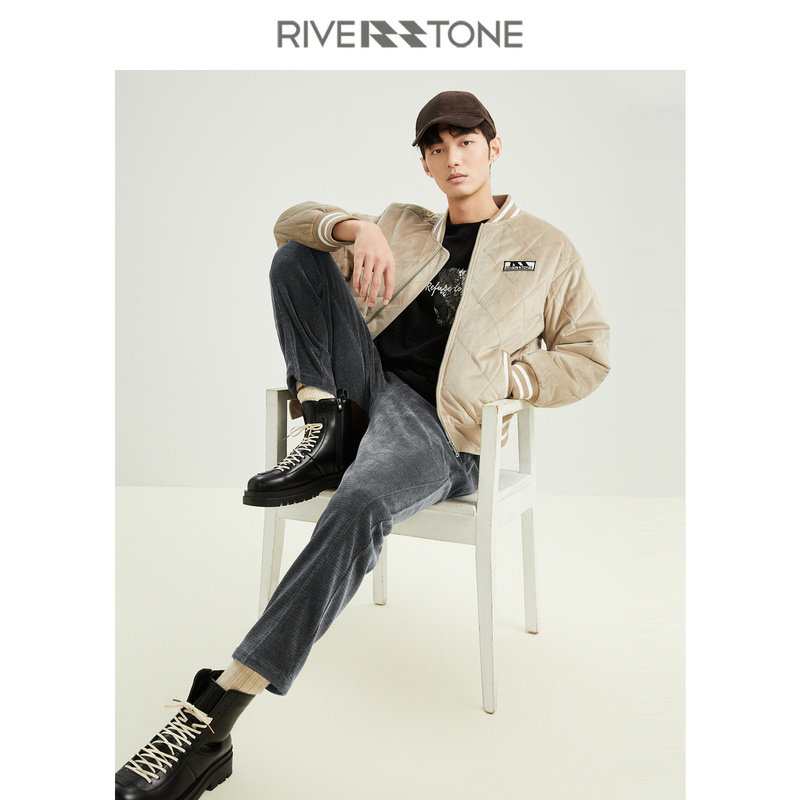 【柳哥优选】流石 百搭保暖雪尼尔休闲裤新款易打理 KK01416780