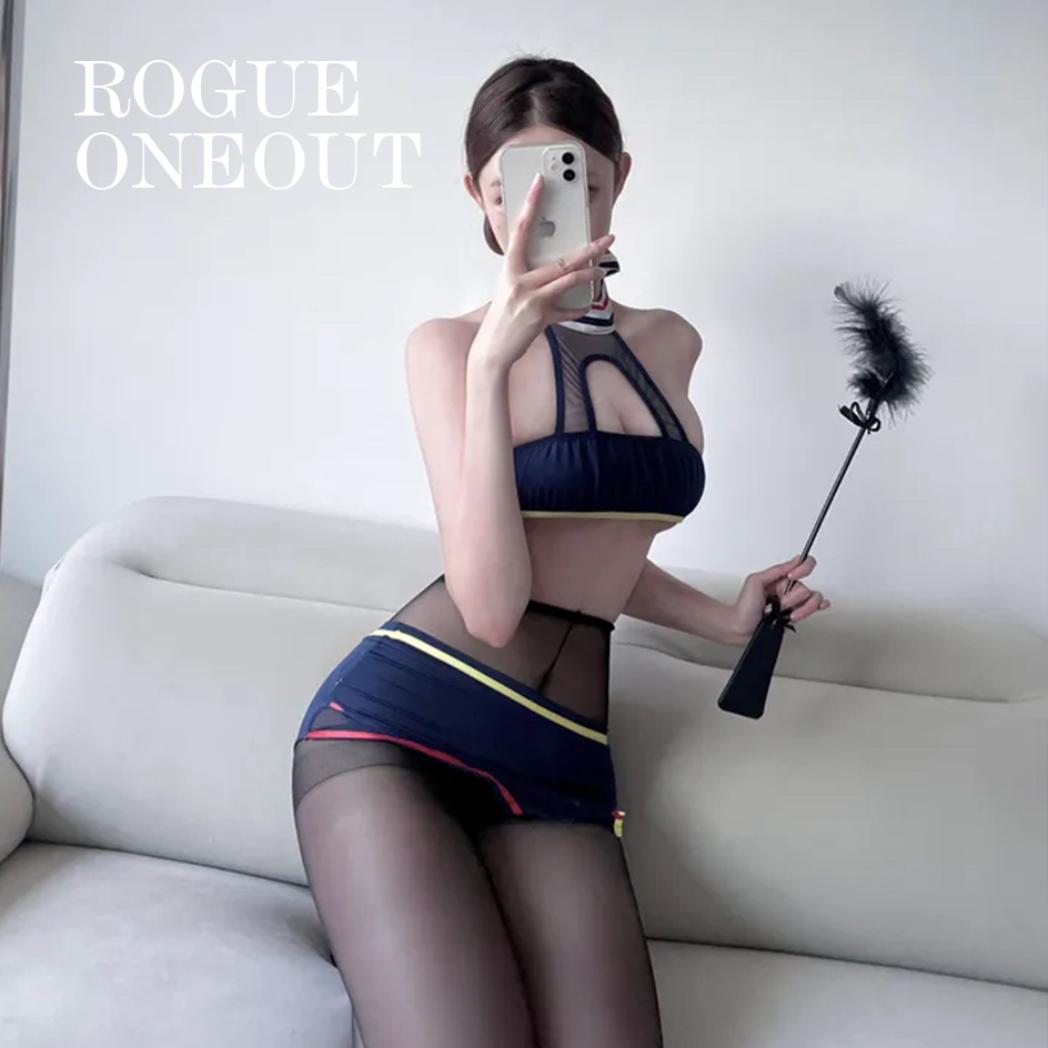 空姐制服性感趣情内衣蕾丝护士纯欲床上黑丝包臀裙暴露女qqny睡衣