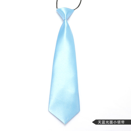 龙安豪色织涤丝儿童款领带包邮