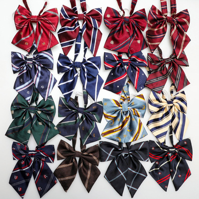 龙安豪领结包邮条纹韩版日系JK