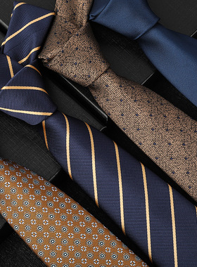 蓝色酒红色新郎结婚领带商务男女正装拉链韩版结婚懒人免打领带