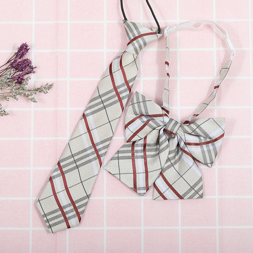 龙安豪色织涤丝韩版格纹领带包邮