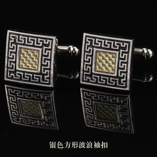 【礼盒装】男士西装法式袖扣袖钉CUFFLINKS袖口钉金色圆钻袖扣