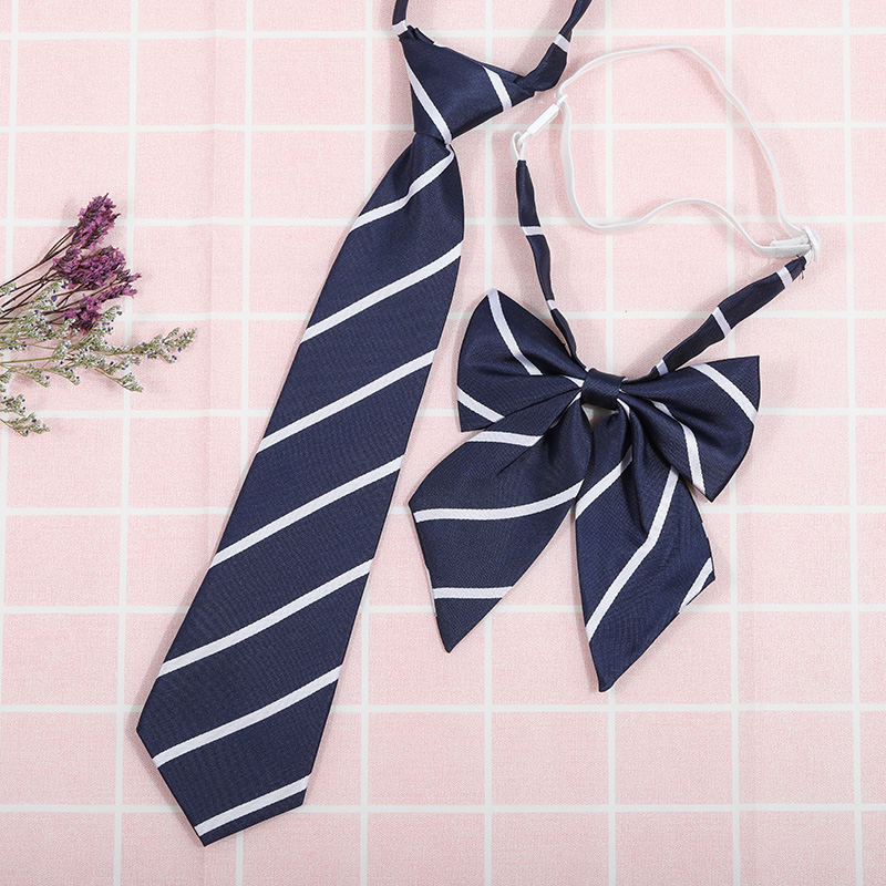 龙安豪色织涤丝韩版格纹领带包邮