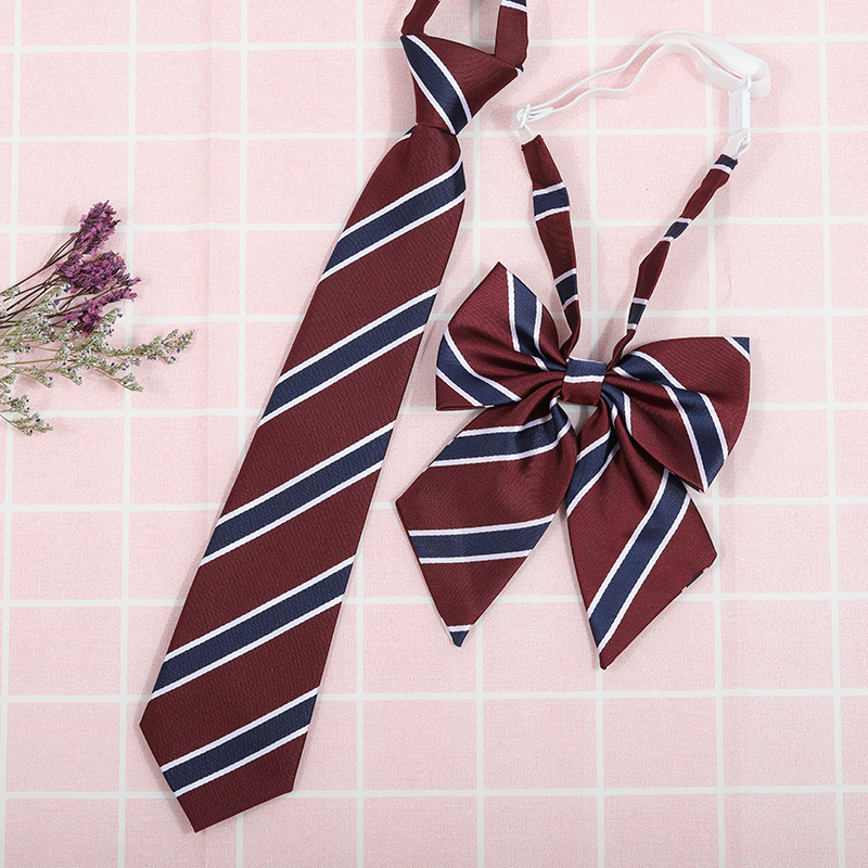 龙安豪色织涤丝韩版条纹领带包邮